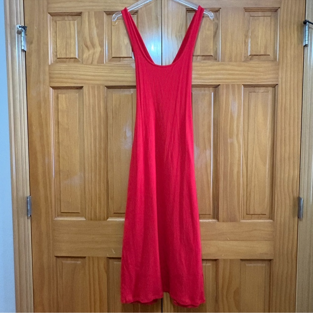 J Crew Red Sleeveless Midi/Maxi Dress Size Medium